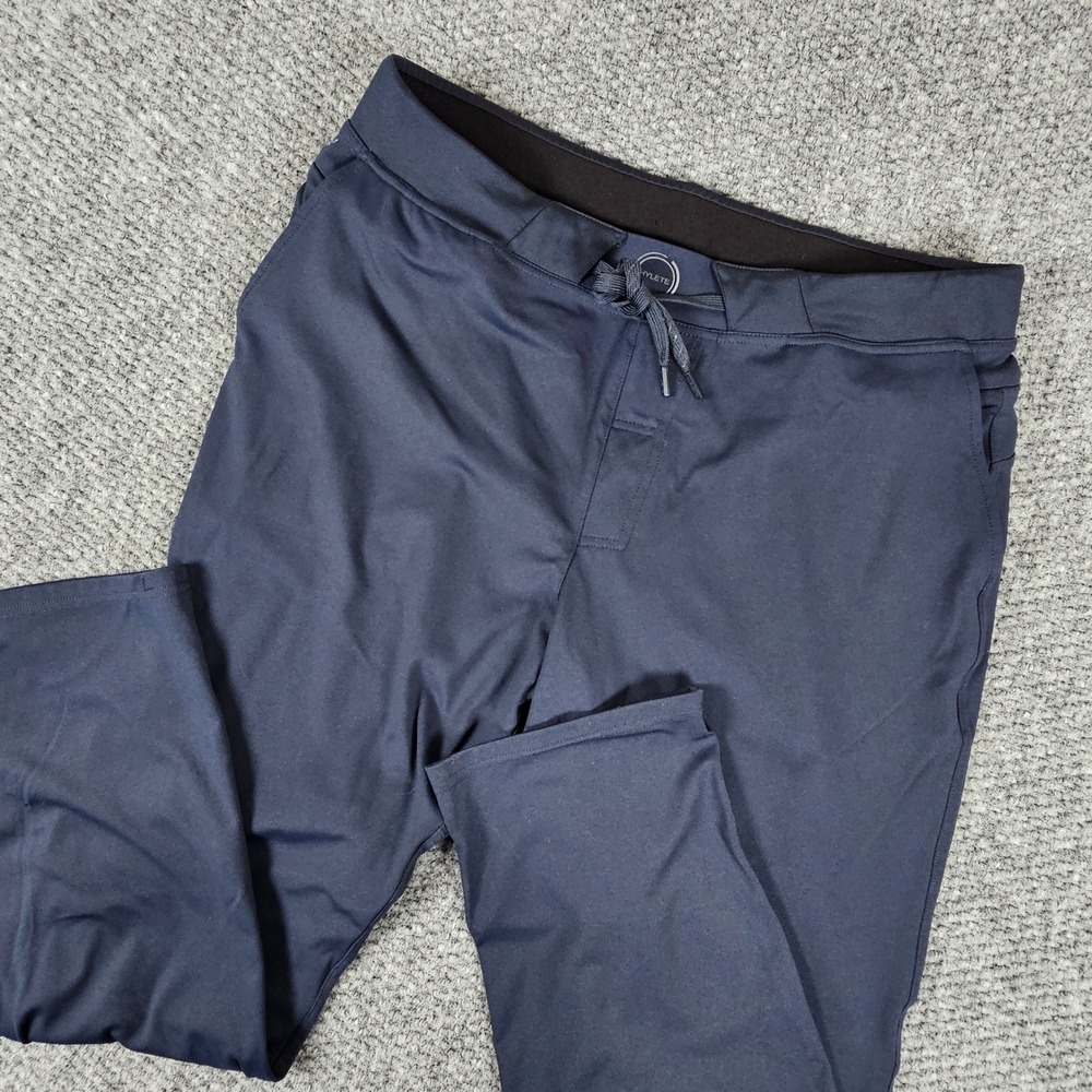 Hylete Mens Training Pants Navy Blue Size Large 30 Inseam Athletic Joggers